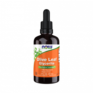 NOW Olive Leaf Glycerite 18%, 59 мл