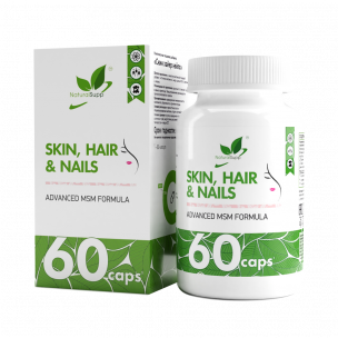 Natural Supp Skin Hair &amp; Nails, 60 капсул