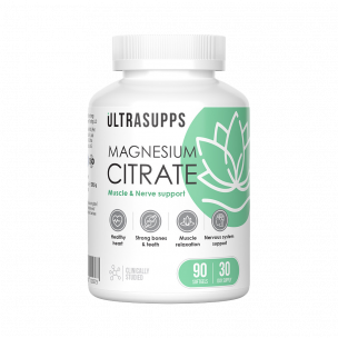 Ultrasupps Magnesium Citrate, 90 капсул