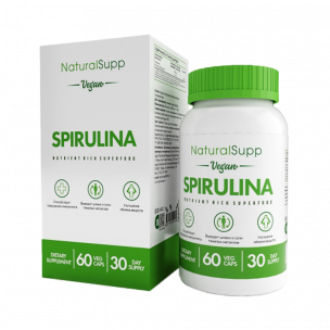 Natural Supp Spirulina, 60 капсул