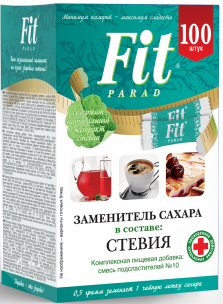 FITPARAD Заменитель сахара №10 в стиках, 50 г