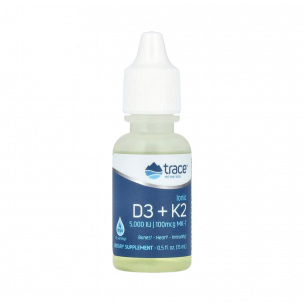 Trace Minerals Ionic D3+K2, 15 мл