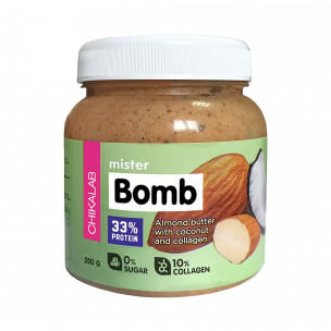 Chikalab Паста миндальная с кокосом Mister Bomb, 250 грамм