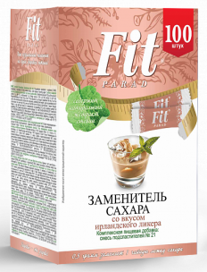 FITPARAD Заменитель сахара № 21 в стиках, 100 шт