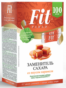 FITPARAD Заменитель сахара № 17 в стиках, 100 шт