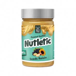 Nutletic Арахисовая паста с семечками и изюмом, 280 гр