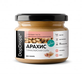 Dop Drops Арахисовая паста Кранч с гималайской солью, 250 г