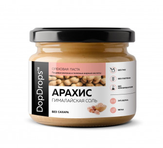 Dop Drops Арахисовая паста с гималайской солью, 250 г