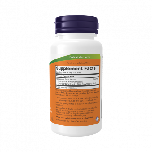 NOW Astragalus Extract 500 mg, 90 капсул