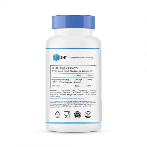 SNT Magnesium Glycinate, 60 таблеток