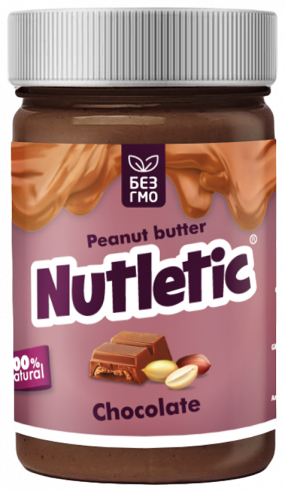 Nutletic Арахисовая паста с шоколадом, 280 грамм